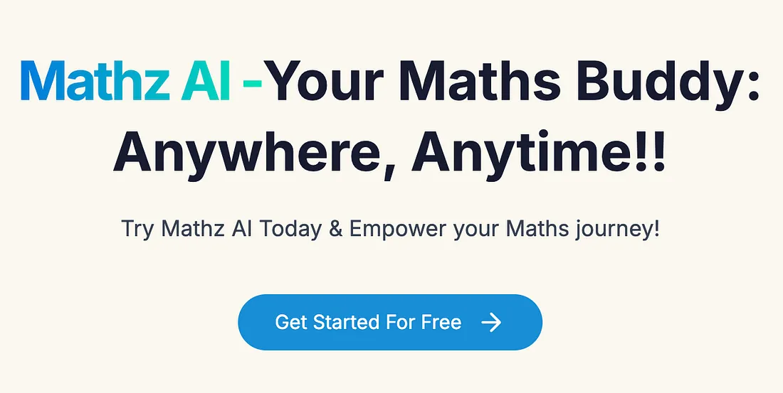 MathzAI interface showing problem-solving features